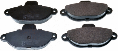 B111051 DENCKERMANN Комплект тормозных колодок, дисковый тормоз (фото 1)