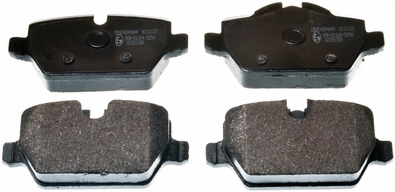 B111123 DENCKERMANN Комплект тормозных колодок, дисковый тормоз (фото 1)