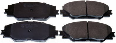 B111188 DENCKERMANN Комплект тормозных колодок, дисковый тормоз (фото 1)