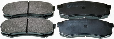 B111216 DENCKERMANN Комплект тормозных колодок, дисковый тормоз (фото 1)