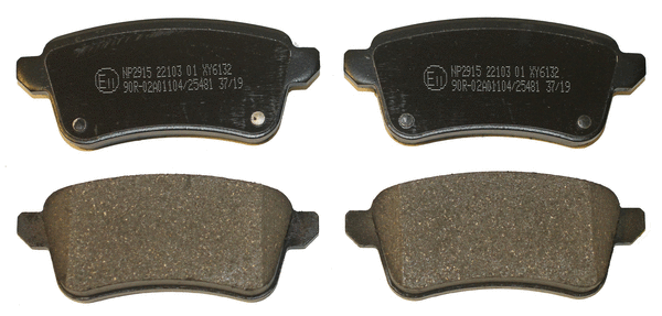 NP2915 NATIONAL Комплект тормозных колодок, дисковый тормоз (фото 1)