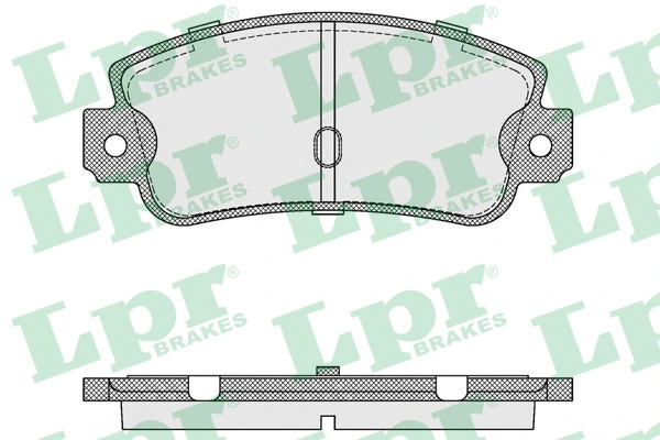 05P106 LPR/AP/RAL Комплект тормозных колодок, дисковый тормоз (фото 1)