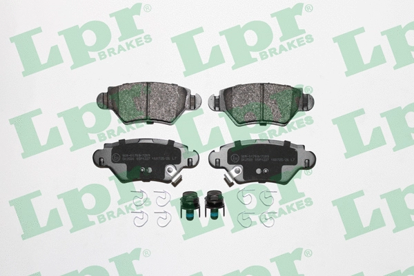 05P1227 LPR/AP/RAL Комплект тормозных колодок, дисковый тормоз (фото 1)