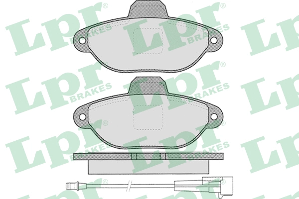 05P1262 LPR/AP/RAL Комплект тормозных колодок, дисковый тормоз (фото 1)