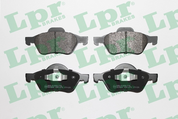 05P1279 LPR/AP/RAL Комплект тормозных колодок, дисковый тормоз (фото 1)