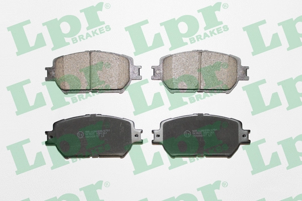 05P1361 LPR/AP/RAL Комплект тормозных колодок, дисковый тормоз (фото 1)