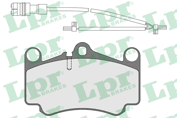 05P1588A LPR/AP/RAL Комплект тормозных колодок, дисковый тормоз (фото 1)