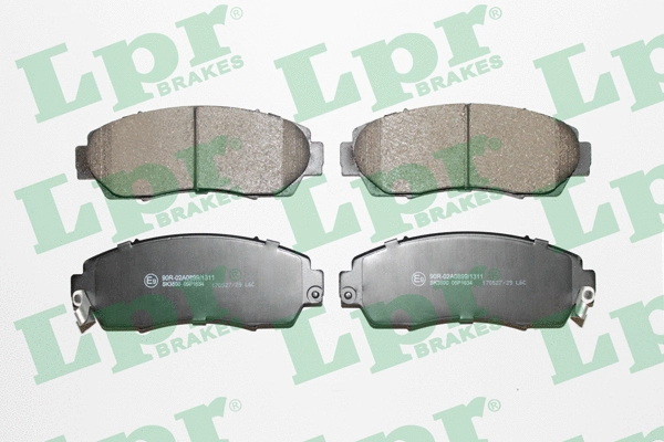 05P1634 LPR/AP/RAL Комплект тормозных колодок, дисковый тормоз (фото 1)