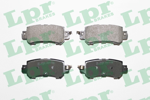 05P1756 LPR/AP/RAL Комплект тормозных колодок, дисковый тормоз (фото 1)