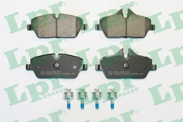 05P2080 LPR/AP/RAL Комплект тормозных колодок, дисковый тормоз (фото 1)