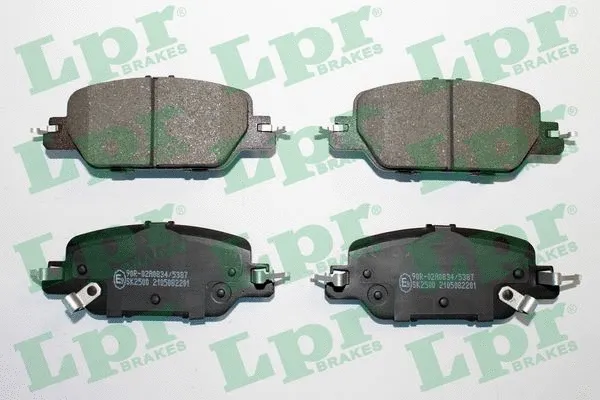 05P2201 LPR/AP/RAL Комплект тормозных колодок, дисковый тормоз (фото 1)