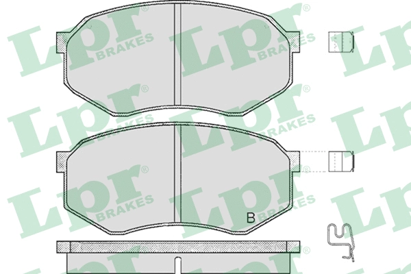 05P374 LPR/AP/RAL Комплект тормозных колодок, дисковый тормоз (фото 1)