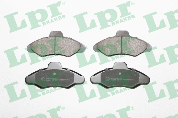 05P383 LPR/AP/RAL Комплект тормозных колодок, дисковый тормоз (фото 1)