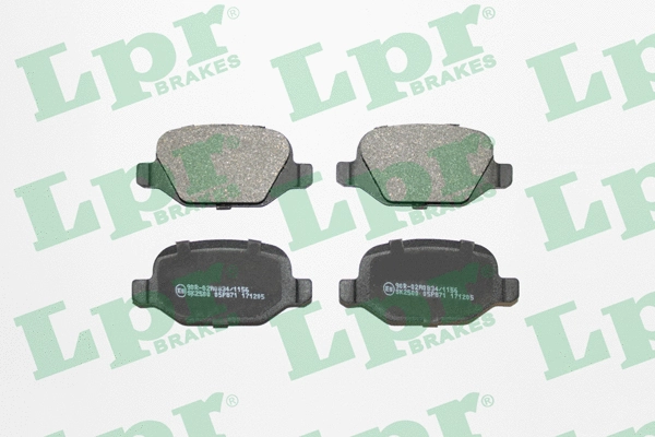 05P871 LPR/AP/RAL Комплект тормозных колодок, дисковый тормоз (фото 1)
