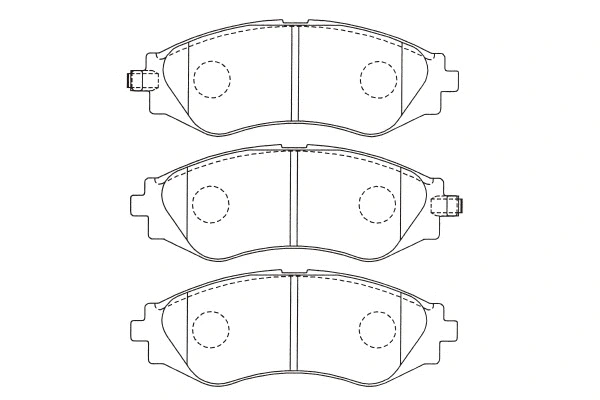 BP-1003 KAVO PARTS Комплект тормозных колодок, дисковый тормоз (фото 1)