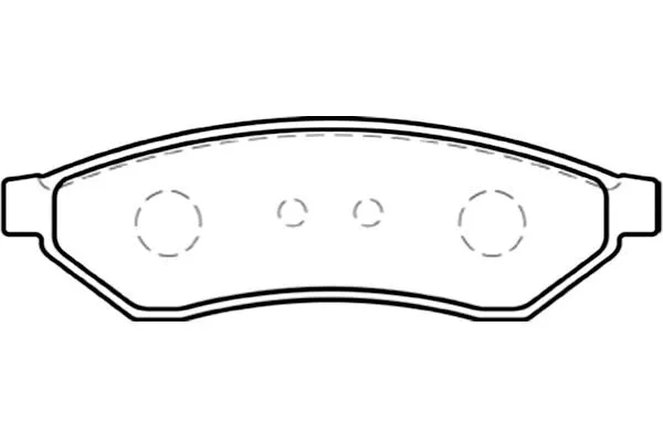 BP-1007 KAVO PARTS Комплект тормозных колодок, дисковый тормоз (фото 1)