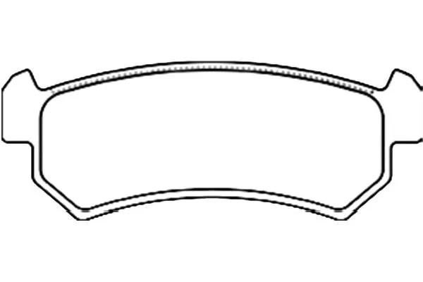 BP-1010 KAVO PARTS Комплект тормозных колодок, дисковый тормоз (фото 1)