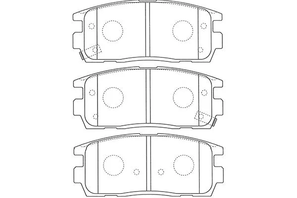 BP-1013 KAVO PARTS Комплект тормозных колодок, дисковый тормоз (фото 1)