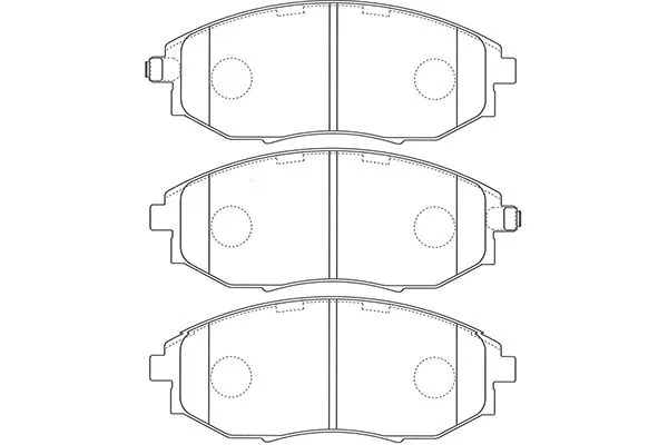 BP-1014 KAVO PARTS Комплект тормозных колодок, дисковый тормоз (фото 1)