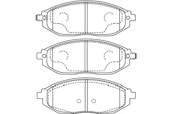 BP-1016 KAVO PARTS Комплект тормозных колодок, дисковый тормоз (фото 1)