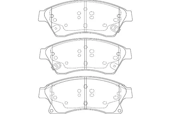 BP-1017 KAVO PARTS Комплект тормозных колодок, дисковый тормоз (фото 1)