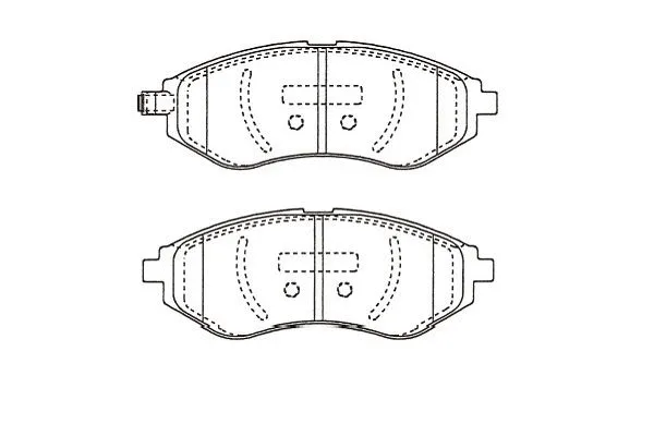 BP-1021 KAVO PARTS Комплект тормозных колодок, дисковый тормоз (фото 1)