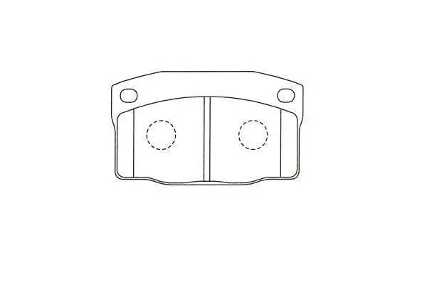 BP-1024 KAVO PARTS Комплект тормозных колодок, дисковый тормоз (фото 1)