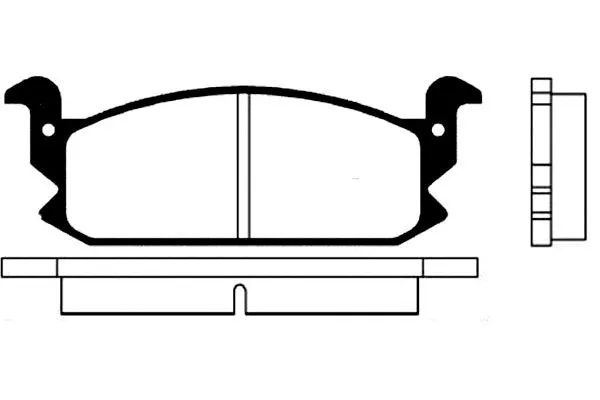 BP-1500 KAVO PARTS Комплект тормозных колодок, дисковый тормоз (фото 1)