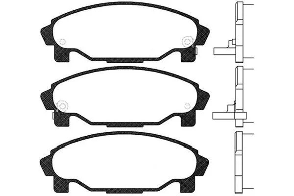 BP-1509 KAVO PARTS Комплект тормозных колодок, дисковый тормоз (фото 1)