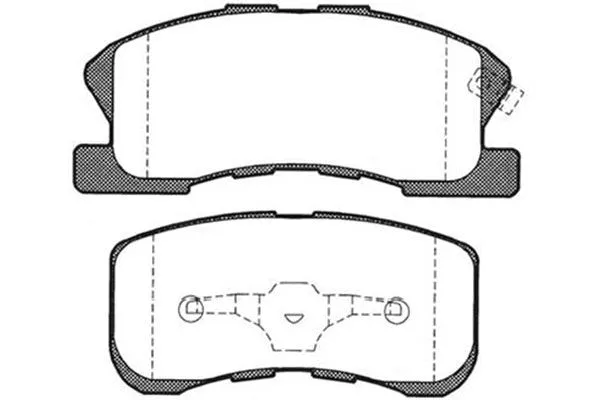 BP-1510 KAVO PARTS Комплект тормозных колодок, дисковый тормоз (фото 1)