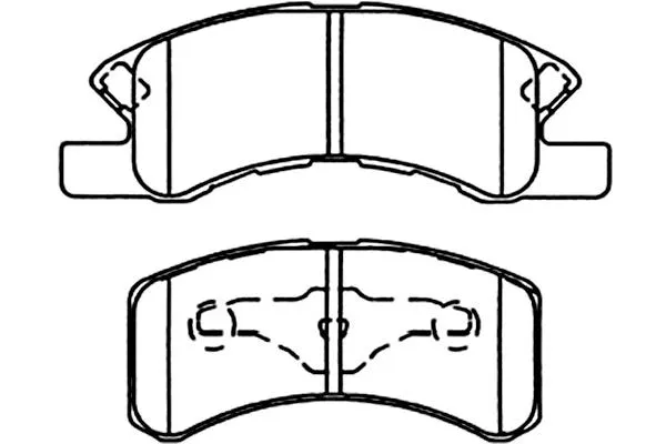 BP-1514 KAVO PARTS Комплект тормозных колодок, дисковый тормоз (фото 1)