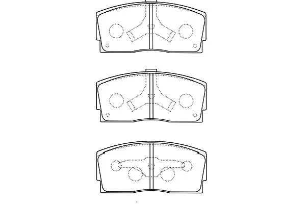 BP-1517 KAVO PARTS Комплект тормозных колодок, дисковый тормоз (фото 1)