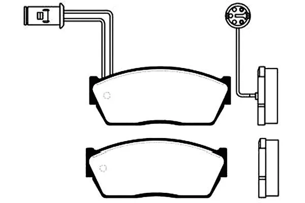 BP-2006 KAVO PARTS Комплект тормозных колодок, дисковый тормоз (фото 1)