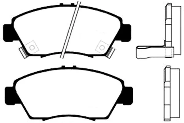 BP-2022 KAVO PARTS Комплект тормозных колодок, дисковый тормоз (фото 1)