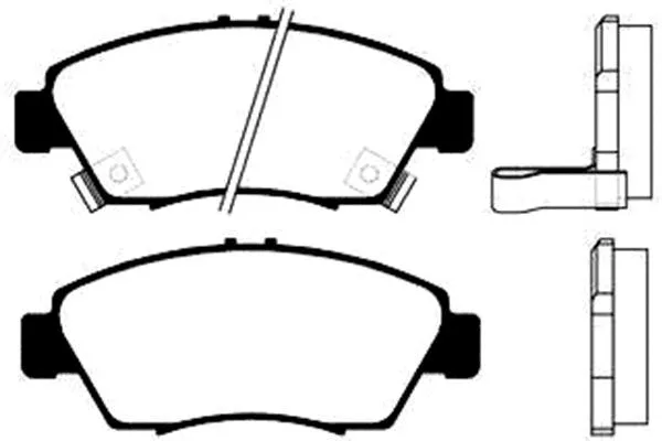 BP-2023 KAVO PARTS Комплект тормозных колодок, дисковый тормоз (фото 1)