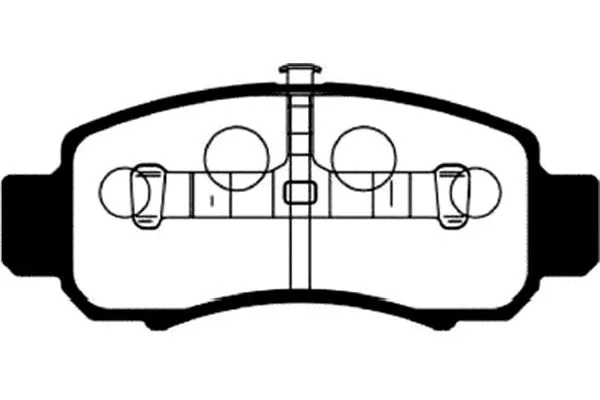 BP-2041 KAVO PARTS Комплект тормозных колодок, дисковый тормоз (фото 1)