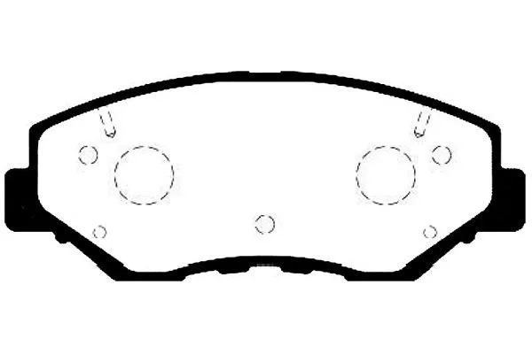 BP-2042 KAVO PARTS Комплект тормозных колодок, дисковый тормоз (фото 1)