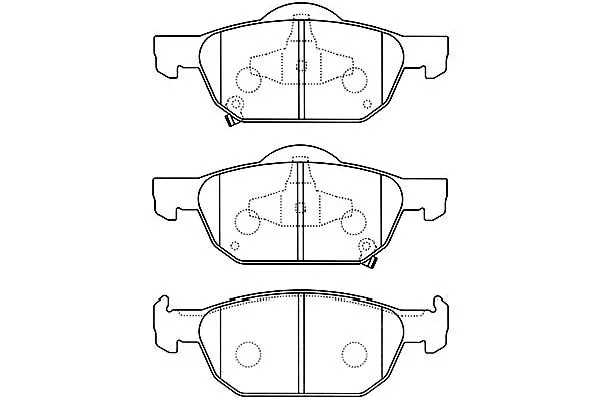 BP-2056 KAVO PARTS Комплект тормозных колодок, дисковый тормоз (фото 1)