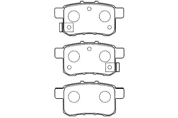 BP-2057 KAVO PARTS Комплект тормозных колодок, дисковый тормоз (фото 1)