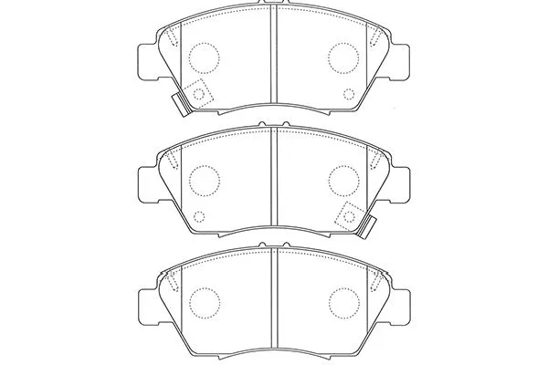 BP-2061 KAVO PARTS Комплект тормозных колодок, дисковый тормоз (фото 1)