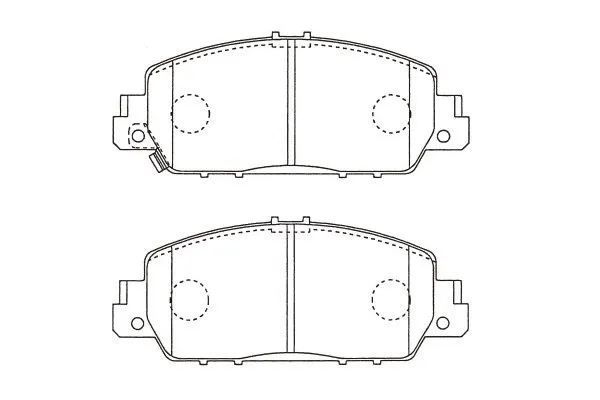 BP-2067 KAVO PARTS Комплект тормозных колодок, дисковый тормоз (фото 1)