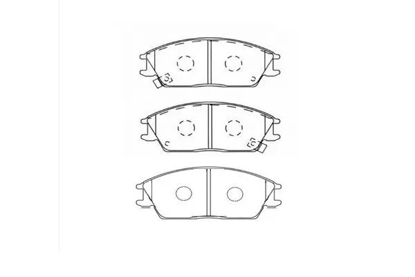 BP-3004 KAVO PARTS Комплект тормозных колодок, дисковый тормоз (фото 1)