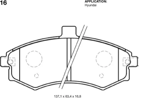 BP-3016 KAVO PARTS Комплект тормозных колодок, дисковый тормоз (фото 1)