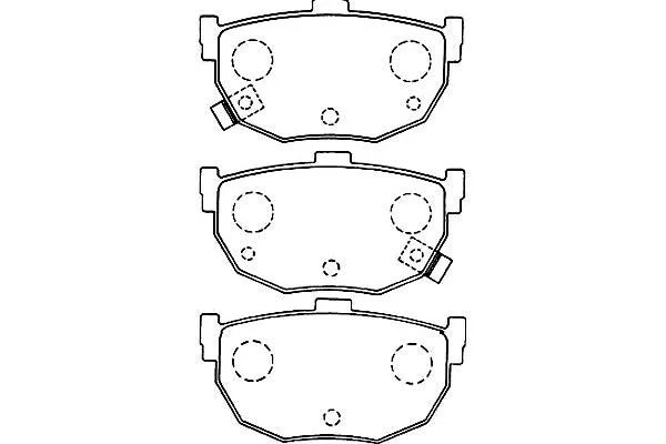 BP-3017 KAVO PARTS Комплект тормозных колодок, дисковый тормоз (фото 1)