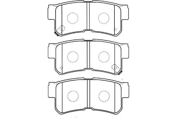 BP-3019 KAVO PARTS Комплект тормозных колодок, дисковый тормоз (фото 1)