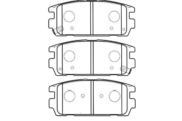 BP-3022 KAVO PARTS Комплект тормозных колодок, дисковый тормоз (фото 1)