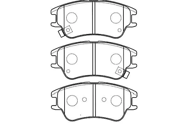 BP-3027 KAVO PARTS Комплект тормозных колодок, дисковый тормоз (фото 1)