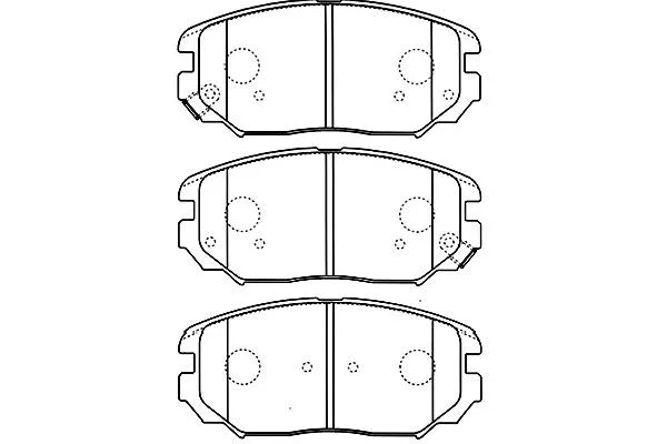 BP-3029 KAVO PARTS Комплект тормозных колодок, дисковый тормоз (фото 1)