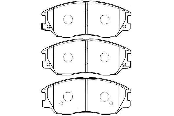 BP-3030 KAVO PARTS Комплект тормозных колодок, дисковый тормоз (фото 1)