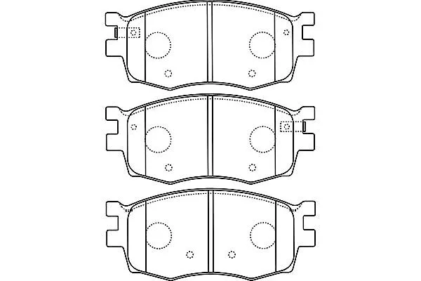 BP-3031 KAVO PARTS Комплект тормозных колодок, дисковый тормоз (фото 1)